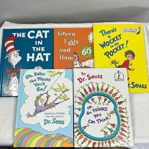 Set of Five Dr. Seuss Books